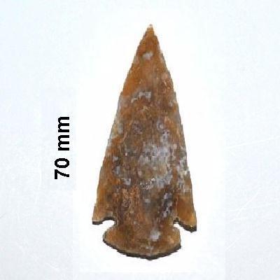 Lot 1 70mm pointe de fleche en silex taille prehistorique