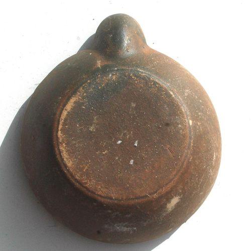 Lph 024 lampe huile grecque en sigillee ronde 145x120x40 170gr terre vernissee 5