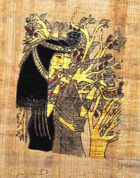 Papy 016a egyptiennes dans l ancienne egype peinture sur papyrus