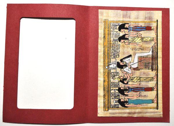 Papy 021c pharaon et femmes egyptiennes ancienne egype peinture sur papyrus