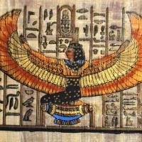 Papy 022a deesse isis mythologie egyptienne ancienne egype peinture sur papyrus