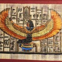 Papy 022b deesse isis mythologie egyptienne ancienne egype peinture sur papyrus