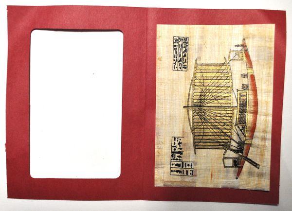 Papy 023c barque solaire tresor toutankhamon ancienne egype peinture sur papyrus