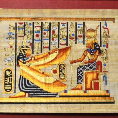 Papy 024b deesse isis mythologie egyptienne ancienne egype peinture sur papyrus