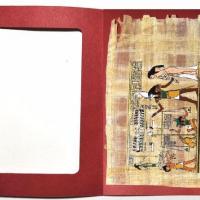 Papy 026c la pesee de l ame par dieu horus mythologie egyptienne ancienne egype peinture sur papyrus