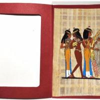 Papy 031c musiciennes harpe et lyre vie quotidienne egyptienne ancienne egype peinture sur papyrus