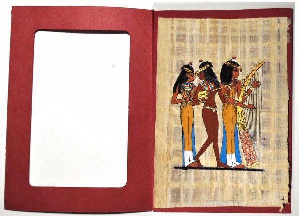 Papy 031c musiciennes harpe et lyre vie quotidienne egyptienne ancienne egype peinture sur papyrus