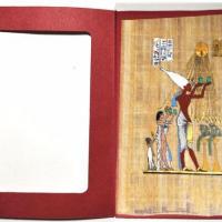 Papy 032c offrande pharaon a hamon ra vie quotidienne egyptienne peinture sur papyrus
