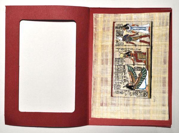 Papy 037c isis et nefertari mythologie egyptienne ancienne egype peinture sur papyrus