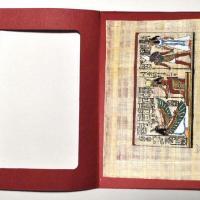 Papy 037c isis et nefertari mythologie egyptienne ancienne egype peinture sur papyrus