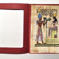 Papy 040c offrande fleur lotus a isis mythologie egyptienne ancienne egype peinture sur papyrus