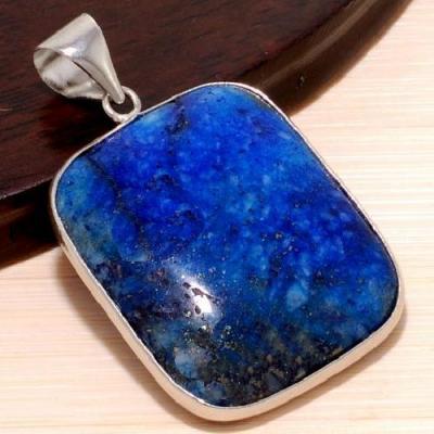 Pdt 003 pendentif pendant lapis lazuli bijou ethnique egyptien afghan argent 925 1 