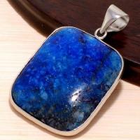 Pdt 003 pendentif pendant lapis lazuli bijou ethnique egyptien afghan argent 925 2 