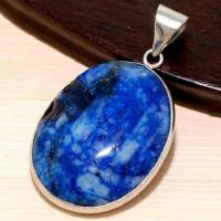 Pdt 004 pendentif lapis lazuli bijou ethnique egyptien afghan argent 925 2 