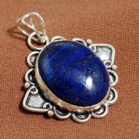 Pdt 005 pendentif lapis lazuli bijou ethnique egyptien afghan argent 925 lp9935 1 