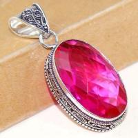 Pen 001a pendentif pendant 15gr topaze rose 20x35mm bijoux argent 925 vente achat