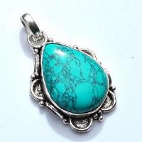 Pen 010a pendentif pendant turquoise 45mm 12gr 20x30mm argent925