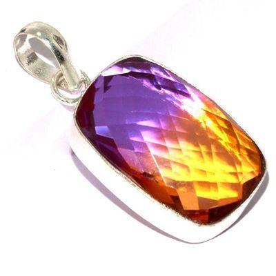 Pen 022a pendentif pendant 20x30mm 13gr ametrine mauve or achat vente bijou argent 925