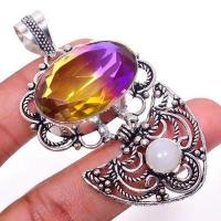 Pen 023a pendentif pendant 20x28mm 20gr ametrine bolivie mauve or achat vente bijou argent 925