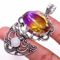 Pen 023b pendentif pendant 20x28mm 20gr ametrine bolivie mauve or achat vente bijou argent 925