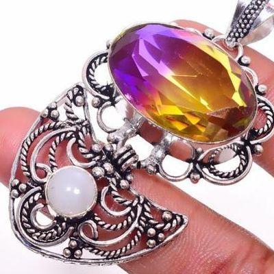 Pen 023c pendentif pendant 20x28mm 20gr ametrine bolivie mauve or achat vente bijou argent 925