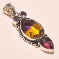 Pen 024a pendentif pendant ametrine bolivie amethyste achat vente bijou monture argent 925