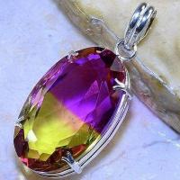 Pen 025b pendentif pendant grand 28x42mm ametrine bolivie achat vente bijou argent 925