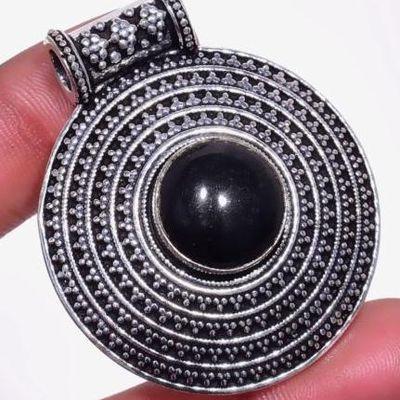 Pen 030a pendentif pendant 16gr onyx noir 10mm 40mm bijou 1900 art deco gothique achat vente