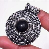 Pen 030b pendentif pendant 16gr onyx noir 10mm 40mm bijou 1900 art deco gothique achat vente