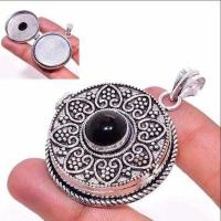 Pen 035d pendentif pendant poison 40mm onyx noir bijou 1900 art deco achat vente