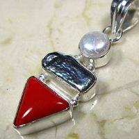 Pen 055b pendentif pendant 50mm corail nacre 8gr 