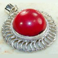 Pen 060a pendentif pendant 42mm corail 26mm 22gr argent