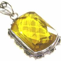 Pen 073 pendentif topaze jaune 25x50mm 64cts argent 925 1 