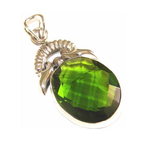 Pen 075 pendentif peridot 22x50mm 42cts argent 925 2