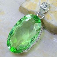 Pen 083 pendentif pendants peridot 28x44mm 30gr vente bijou argent 925 2 