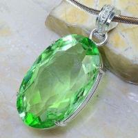 Pen 083 pendentif pendants peridot 28x44mm 30gr vente bijou argent 925 5 