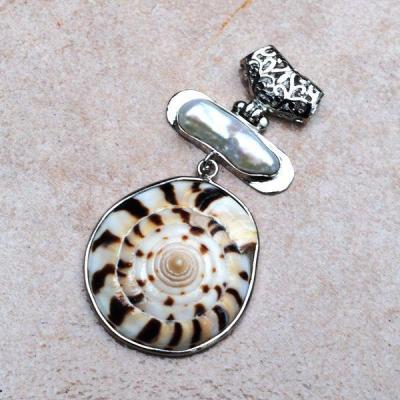 Pen 084 pendentif pendant perle nacre coquillage naturel vente bijou argent 925 2 