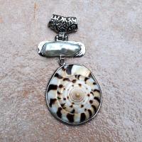 Pen 084 pendentif pendant perle nacre coquillage naturel vente bijou argent 925 4 