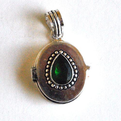 Pen 092 pendentif a poison quartz cert 50mm 25x45mm 50gr bijou argent 925 1