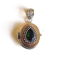 Pen 092 pendentif a poison quartz cert 50mm 25x45mm 50gr bijou argent 925 5