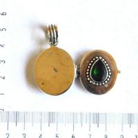 Pen 092 pendentif a poison quartz cert 50mm 25x45mm 50gr bijou argent 925 6