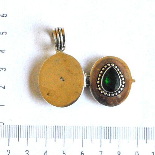 Pen 092 pendentif a poison quartz cert 50mm 25x45mm 50gr bijou argent 925 6