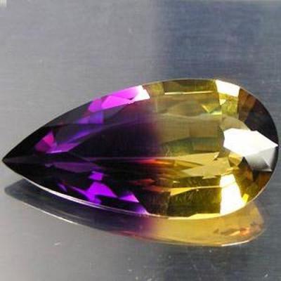 Pmt 101 ametrine pierre taillee 4 5gr 26x15x10mm orfevrerie 1 