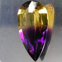 Pmt 101 ametrine pierre taillee 4 5gr 26x15x10mm orfevrerie 3 