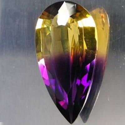 Pmt 101 ametrine pierre taillee 4 5gr 26x15x10mm orfevrerie 1 