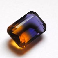 Pmt 114 pierre ametrine taillee 15x20mm gemme mineraux 3 