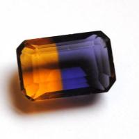 Pmt 114 pierre ametrine taillee 15x20mm gemme mineraux 4 