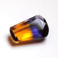 Pmt 116 ametrine taillee facettee trapeze 3 7gr 21x15x7 5 1 1