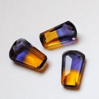 Pmt 116 ametrine taillee facettee trapeze 3 7gr 21x15x7 5 3 1