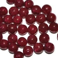 Prl 001a lot 30 perles rubis cachemire 10mm 40gr loisirs creatifs 1